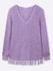 sheego Pullover in lavendel-meliert