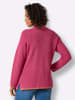 creation L Lyocell-Baumwoll-Pullover in fuchsia