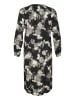 KAFFE curve Kleid KCbernina Loose fit in Black/White Flower Print