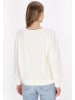 DreiMaster Women Sweatshirt in offwhite melange