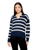 Betty Barclay Strickpullover mit Streifen in Patch Dark Blue/Cream