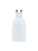 Intirilife 4er Set Lampenadapter E40 auf E27 in WEISS