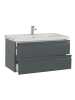 ebuy24 Waschbeckenunterschrank SiloraXL Anthrazit 100 x 46 cm