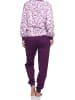 NORMANN r interlock Schlafanzug Pyjama lang Bündchen - 75967 in rosa
