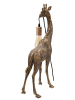 Mauro Ferretti Giraffenförmige Tischleuchte aus Kunstharz, goldfarben, 28 x 16 x 60 cm