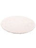 Pergamon Luxus Super Soft Fellteppich Plush Rund in Creme