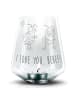 Mr. & Mrs. Panda Teelichthalter Bienen Paar mit Spruch in Transparent