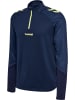 Hummel Halbreißverschluss Sweatshirt Hmlblaze Herren in MARINE/SHADOW LIME