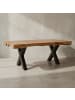 KADIMA DESIGN Esszimmertisch 200 x 100 x 77 cm Landhaus-Stil Voll-Holz,