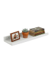 relaxdays Wandregal in Weiß - (B)50 x (H)5 x (T)15 cm