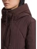 Marc O'Polo DENIM Lange Kapuzen-Steppjacke relaxed in Espresso Brown