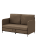 en.casa Schlafsofa Soini in Braun (H)78cm (B)125cm (T)67cm