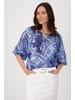 monari Langarmbluse in navy blue gemustert