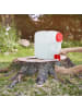 relaxdays Wasserkanister in Weiß/Rot - 23 l