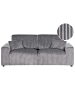 Beliani 3-Sitzer Sofa SANDORA in Grau/Schwarz - (W) 216 x (H) 87 x (L) 98 cm