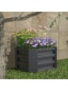 VCM  Metall Pflanzbeet Hochbeet Gartenbeet 50x40 Galdo M in Silber