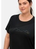 sheego Funktionsshirt in schwarz