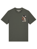 wat? Apparel T-Shirt Tarot The Lovers in Khaki