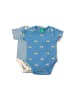 Little Green Radicals Organic Baby Bodysuit Set 2 Pack in Blue
