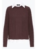 Oxmo Strickpullover OXFSANVI PU 1 in Braun