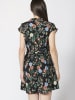 KOROSHI KURZÄRMELKLEID in schwarz