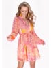 IZIA Women Dress in orange multicolor