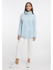 RISA Damen Strick Rollkragenpullover in hellblau