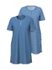 Ulla Popken Nachthemd in denimblau