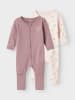 name it 2er Pack Schlafstrampler NBFNIGHTSUIT PINK BOW in barely pink