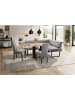 58 aufm Kessel ECKBANKGRUPPE Modern Doralyn 1 für 7 Personen Microfaser Schwarz/Grau