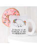 Mr. & Mrs. Panda Teetasse Glas Einhorn Nacht mit Spruch in Transparent