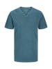 Jack & Jones T-Shirt 'Split' in petrol
