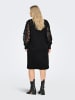 ONLY Carmakoma Sweatshirt-Kleid in Black