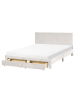 Beliani Doppelbett LONZAC in Weiß - (W) 165 x (H) 90 x (L) 208 cm