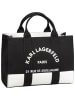 Karl Lagerfeld Handtasche K/RSG Square MD Col. Block in Cannoli Cream/Black
