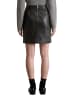 Marc O'Polo Leder-Minirock regular in Schwarz