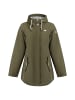 Schmuddelwedda Damen Regenjacke - Recyceltes Material in Militäroliv