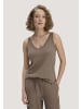Hessnatur Jersey Top Regular in mocca