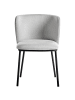 Beliani 2er-Set Esszimmerstuhl MINA in Grau/Schwarz