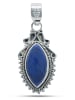 mantraroma 925er Silber - Ketten (L) 15 x (B) 34 mm mit Lapis Lazuli