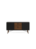 ebuy24 Sideboard Rye Schwarz 150 x 40 cm