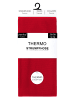 Yenita® 2er Pack Thermostrumpfhosen mit Innenfleece Strumpfhose gefüttert Thermal in rot