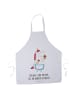 Mr. & Mrs. Panda Backschürze Einhorn Küche mit Spruch in Weiß