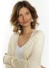 usha BLACK LABEL Damen Strick Cardigan in Creme