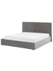 Beliani Bettgestell VION in Grau - (W) 197 x (H) 110 x (L) 216 cm