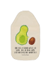 Mr. & Mrs. Panda Wärmflasche Avocado Kern rollt mit Spruch in Weiß