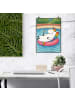 Mr. & Mrs. Panda Bild Einhorn Blümchentail Design ohne Spruch in Weiß