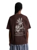 Marc O'Polo DENIM Logo-T-Shirt relaxed in Burnt Aubergine