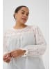 KAFFE curve Langarm-Bluse KCmally A-shape in Chalk