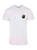 F4NT4STIC T-Shirt Colorfood Collection - Rainbow Apple in weiß